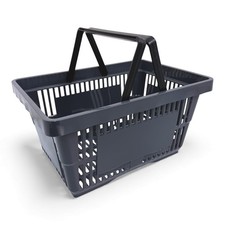 28L Dark Grey Plastic Shopping