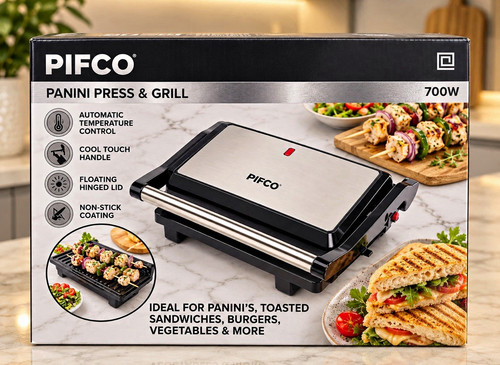 Pifco panini press grill - press, &
