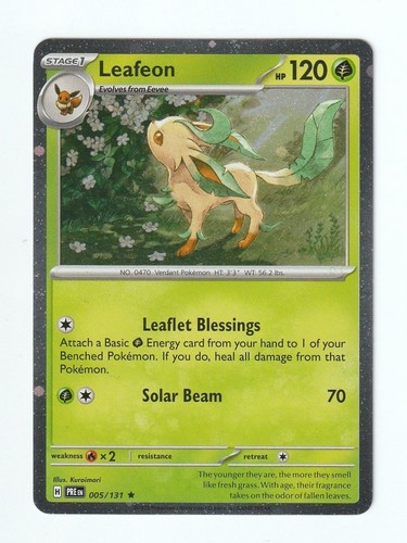 Pokémon tcg leafeon 005 - tcg, 005/131