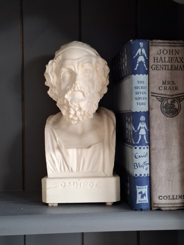 Homer plaster bust - bust, bookend