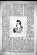 Original Old Antique Print