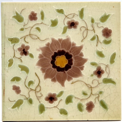 Art nouveau fireplace floral - nouveau,