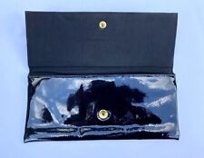 Jane Shilton Vintage Black Genuine Leather Handbag Made in England 12x26cm