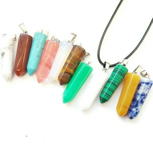 Hexagonal bullet chakra quartz - chakra,