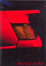 Renault Alpine V6 GT & V6 Turbo 1987 French market sales brochure