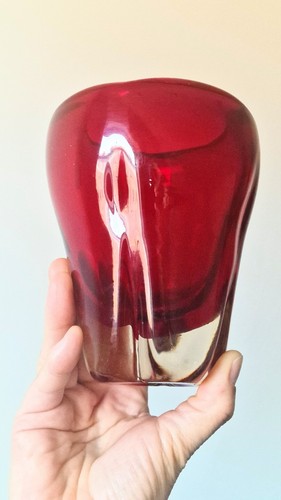 Vintage whitefriars ruby molar - vintage,