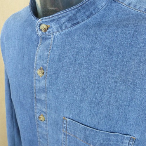 Mens denim shirt grandad - mens,