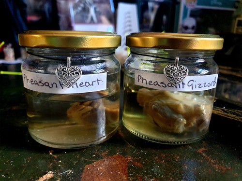 Pheasant heart and gizzard wet - and,