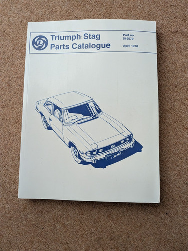 Triumph stag reprinted parts - stag,