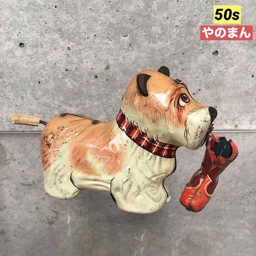 Vintage japanese tin toy dog - vintage,
