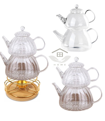 Glass teapot set - set,, karaca