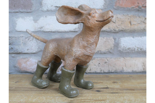 Dog statue ornament face - dog, in