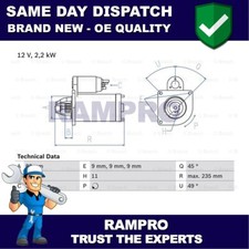 Rampro Starter Motor Fits