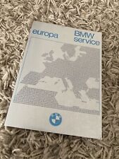 BMW SERVICE EUROPA STATION DEALER HANDBOOK 1981 E21 E12 E28 E23 E24 E26