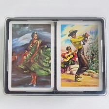 Spanish Flamenco playing cards (2)  vintage 1960s Spain dancing classical guitar