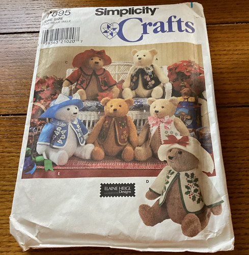 Simplicity 7895 teddy bear - 7895,
