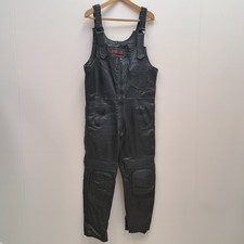 Sportex Leather Dungarees Size 38"