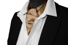 Shiny Glossy Gold satin Ascot