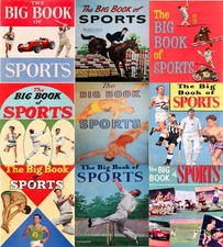 1950s Vintage Big Book Of Sports Pictures - Various Football Cricket Rugby Etc