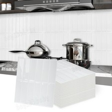 60PCS 3D Mosaic Tile Bricks for Bathroom Kitchen Stick on Wall Tile Sticker 4m²