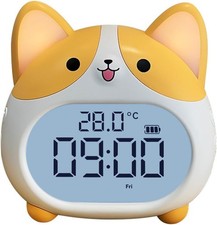 Kids Corgi Alarm Clock LED