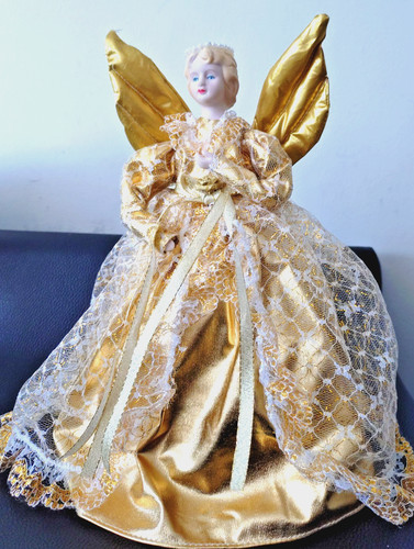 Tree top gold christmas - tree,