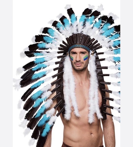 Adult feather headdress fancy - adult,