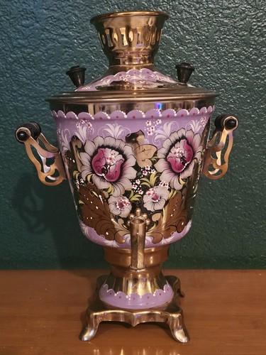 Vtg electric samovar painted - vtg,