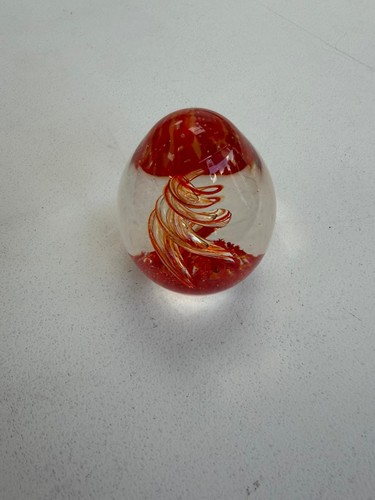 Hand blown art glass - blown, egg