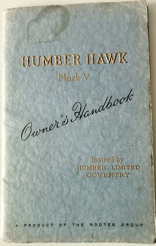 Humber hawk 1952 53 - mk, v