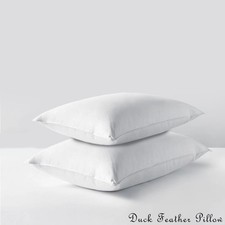 Duck Feather Pillows Pair
