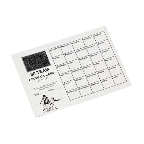 Football scratch cards - cards, 30