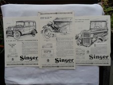 1931 SINGER TEN Car Sales Leaflets (3)