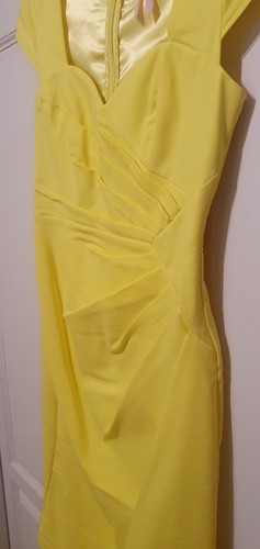 Lipsy midi yello dress - dress, 10