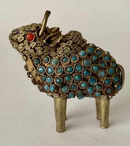 Antique tibetan jewelled - antique,