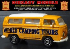 VW TYPE 2 T2 BAY-WINDOW CAMPER VAN MINIBUS 1:64 SCALE COLLECTORS DIECAST MODEL