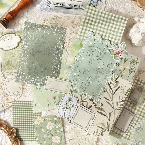 Ephemera papers stickers - &,