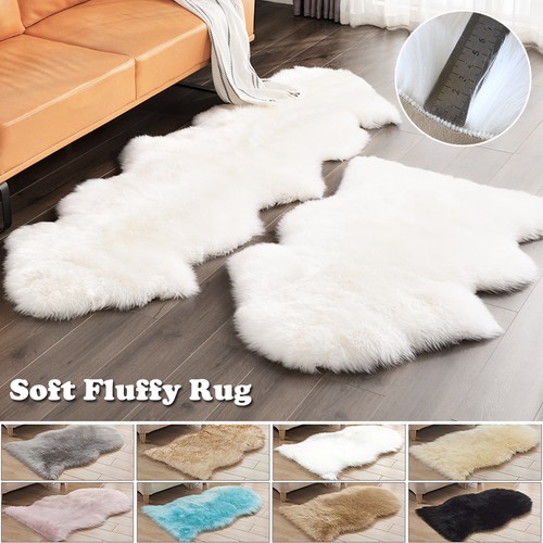 Faux fur rug fluffy large - rug,