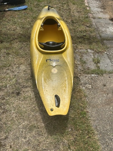 Surfing kayak with lifejacket - surfing,
