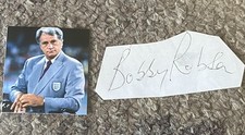 SIR BOBBY ROBSON Hand Signed