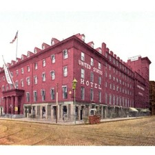 The United States Hotel Postcard Vintage Boston Massachusetts