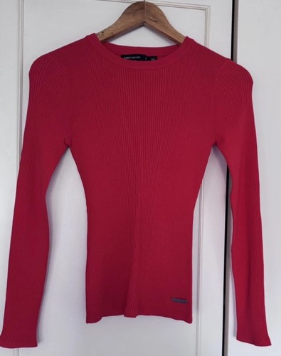Karen millen red ribbed - millen,