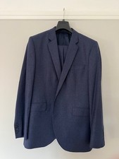 Hackett suit navy wool flannel