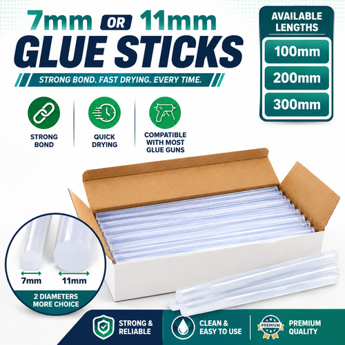 Hot melt glue gun sticks - glue, 7mm