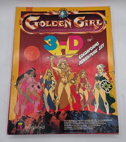 Vintage golden girl - golden, 3-d