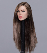 1/6 female head sculpt long