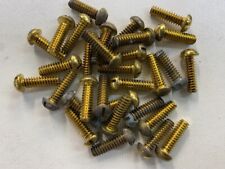 Whitworth Round Brass Screws Slotted Dome Head Vintage NOS Solid Bolts Whit BSW