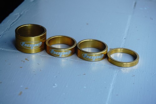 Hope headset spacers gold - hope,