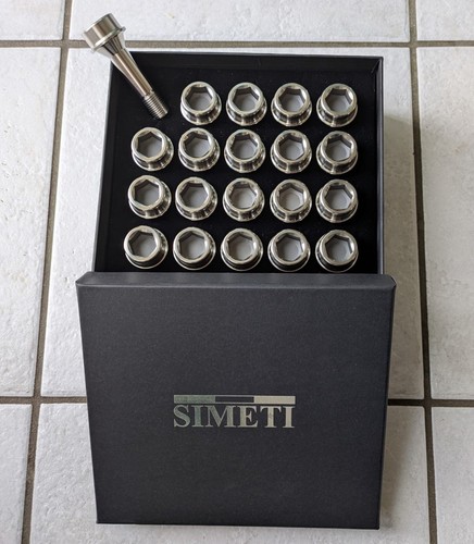 Titanium wheel bolts - , for