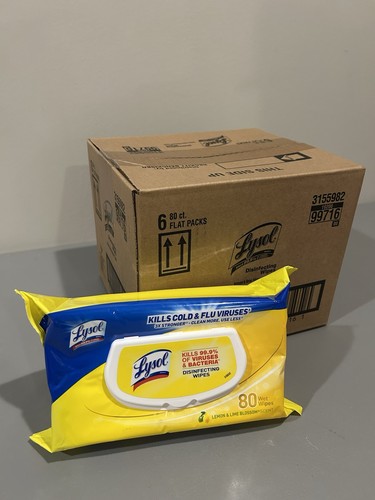 Lot 80ct packs of lysol - of,